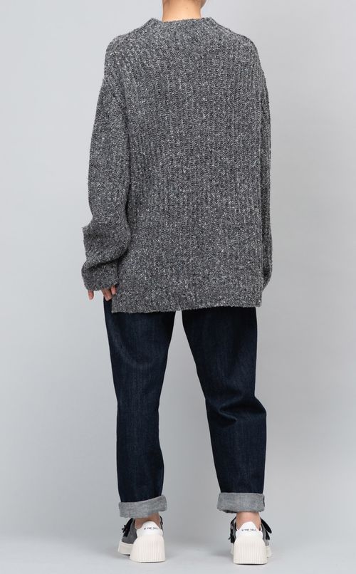 カラーネップニットプルオーバー