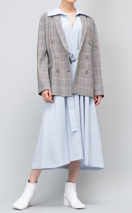 フロントベルトワンピース