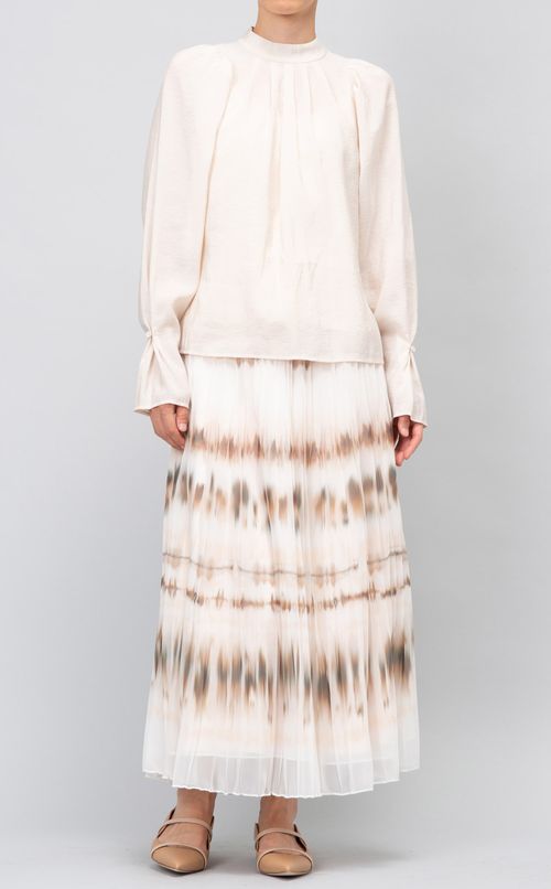 タイダイプリントプリーツスカート