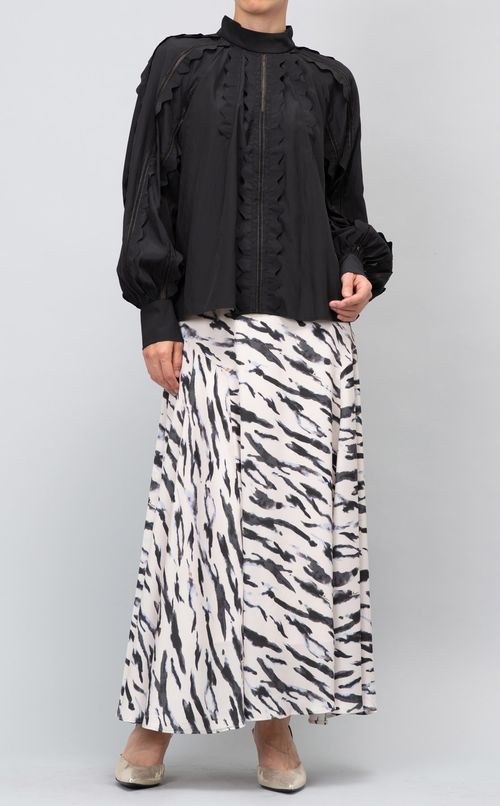 スカラップレースブラウス