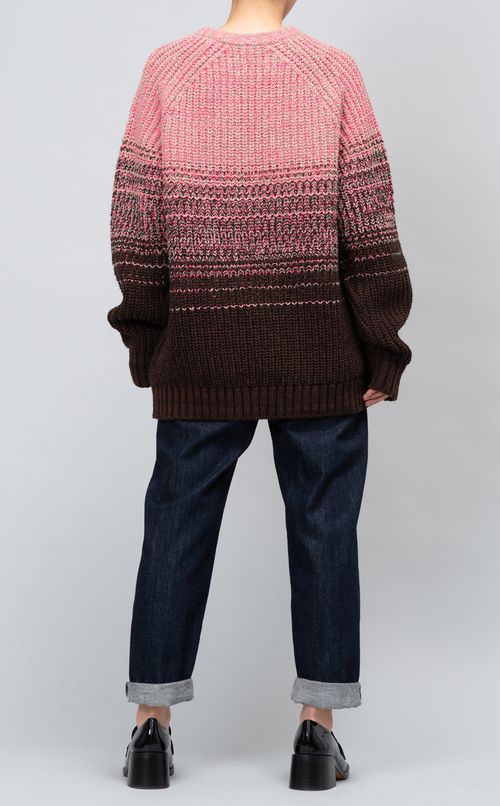 グラデーションカラーニット