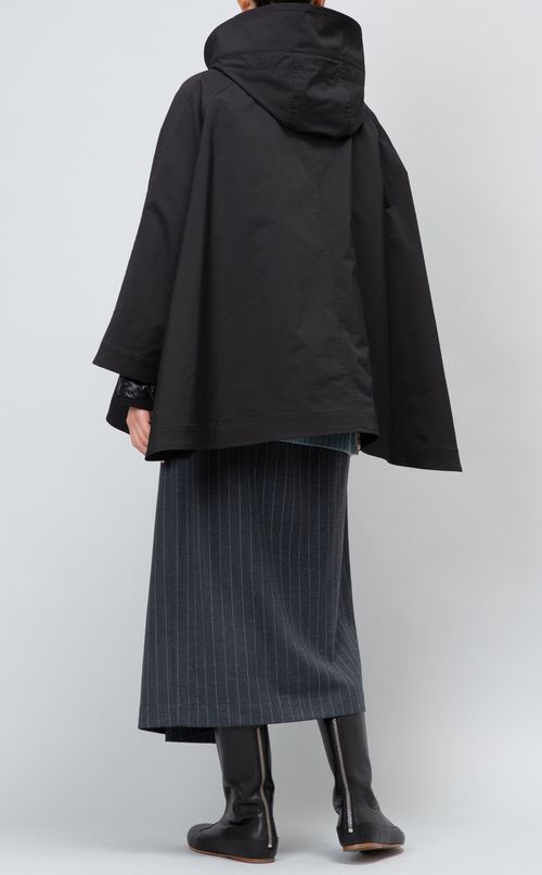 ルフィル新品⭐️Ｔ／Ｃトリプルクロスコートノーカラーコートコットンポンチョコート ルフィル新品⭐️T／Cトリプルクロスコートノーカラーコートコットン