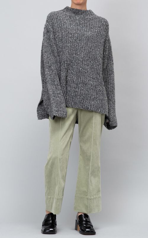 カラーネップニットプルオーバー