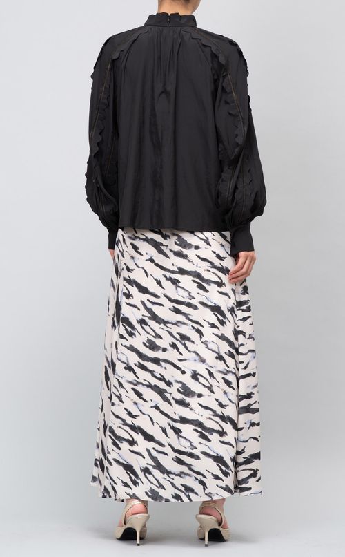 スカラップレースブラウス