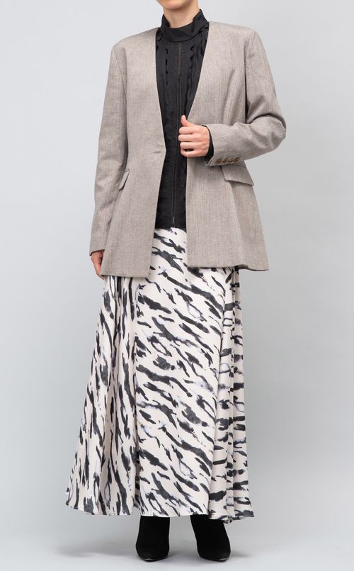 スカラップレースブラウス