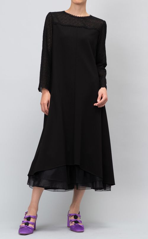 ヨークレースカットソーワンピース