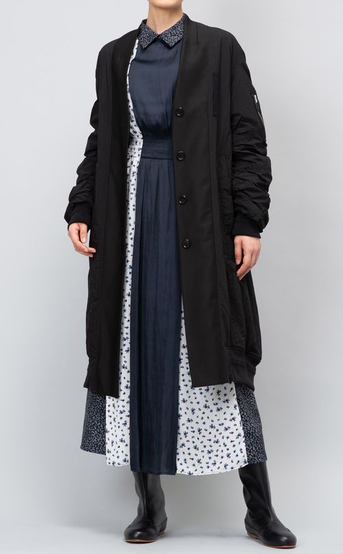 パッチワークフレアワンピース