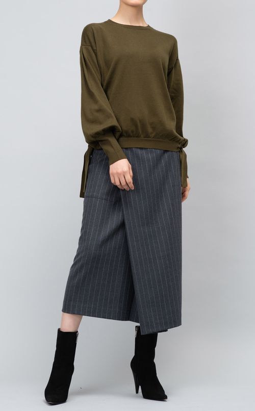 ボリュームスリーブニットプルオーバー