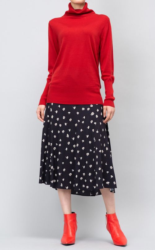 ルーズタートルネックニットプルオーバー