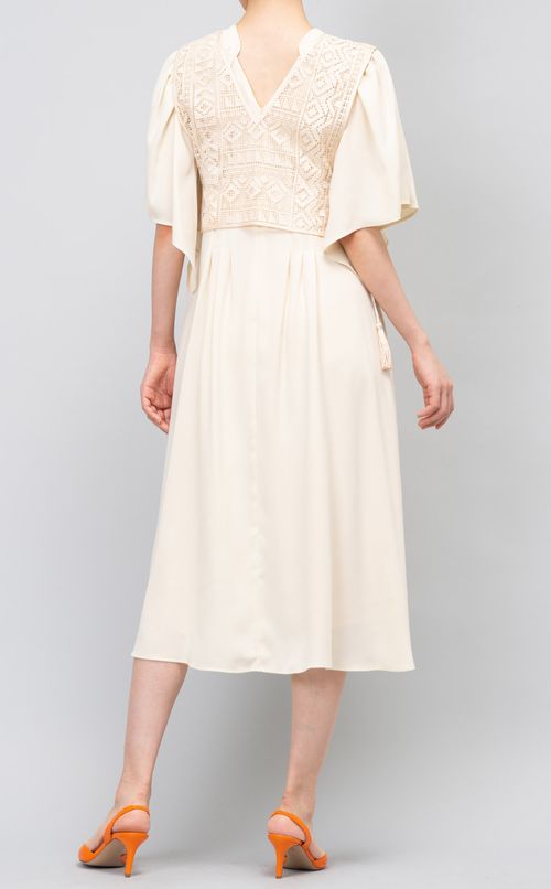 レースベスト付ワンピース