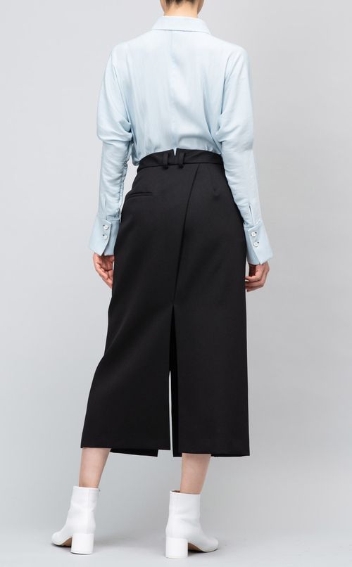 ウールツイルスラックススカート