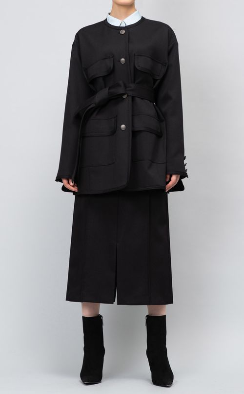 ウールツイルスラックススカート