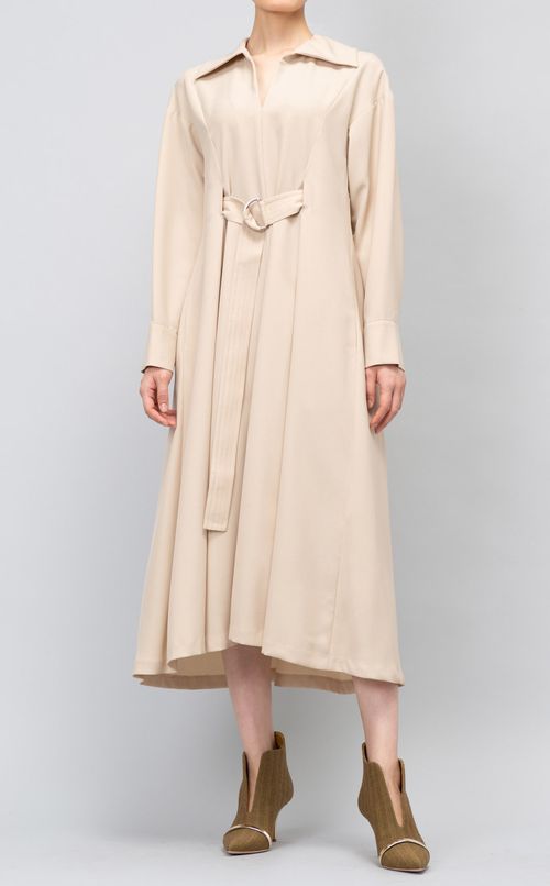 フロントベルトワンピース