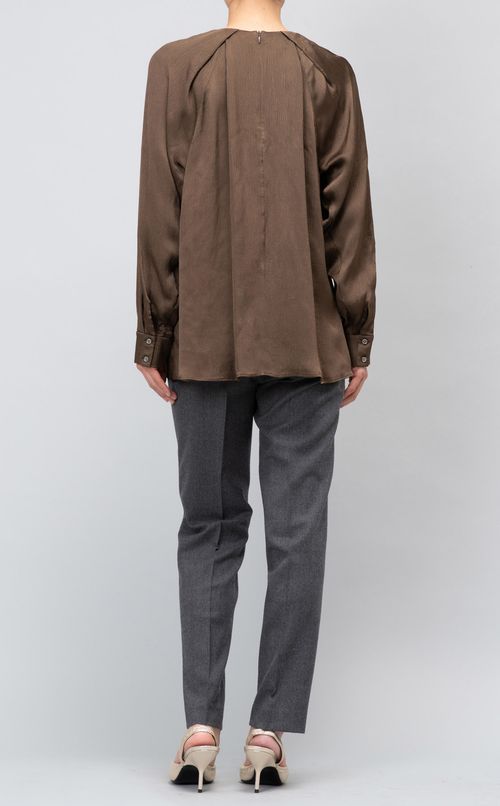 タックスリーブギャザーブラウス