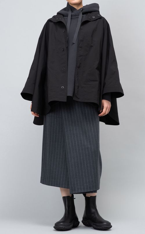 ミドルゲージリブニットパーカー