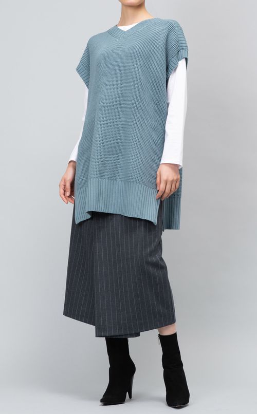 サイドスリットニットベスト