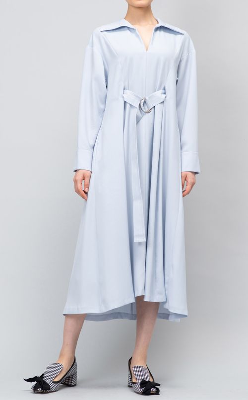 フロントベルトワンピース