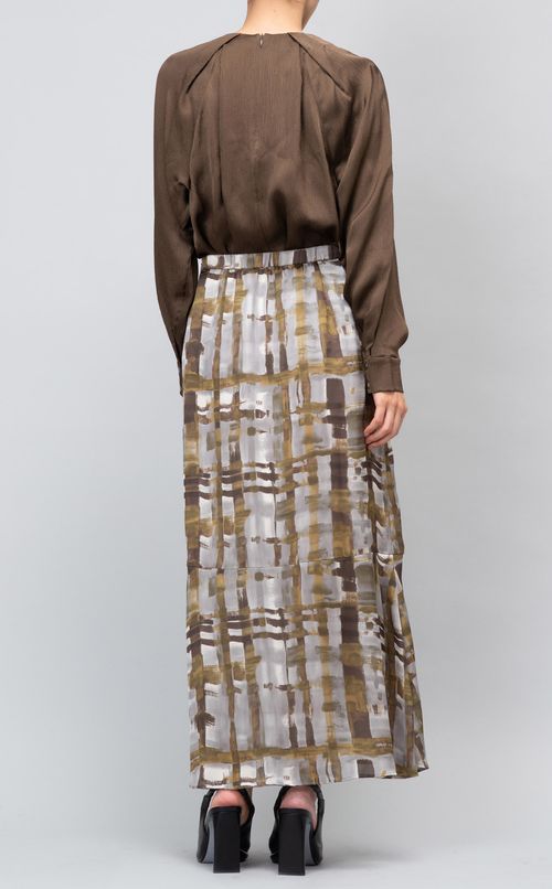 プリントマーメイドロングスカート