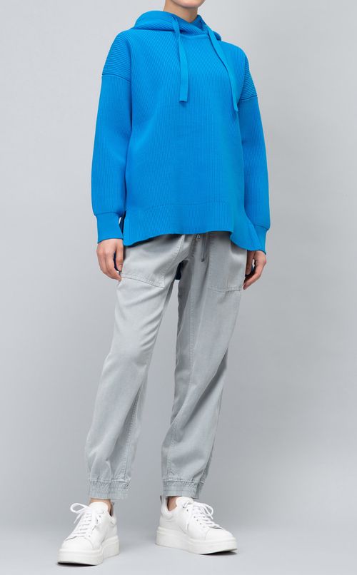 ミドルゲージリブニットパーカー