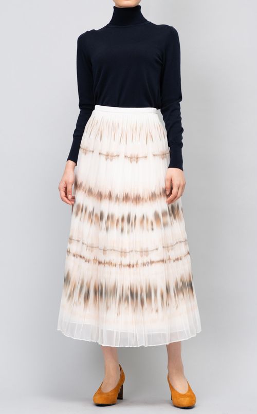 タイダイプリントプリーツスカート