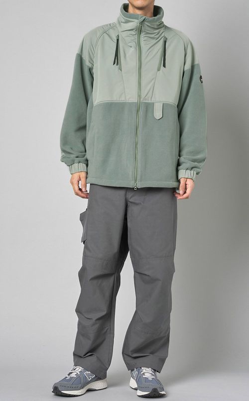 スタンドネックフリースジャケット