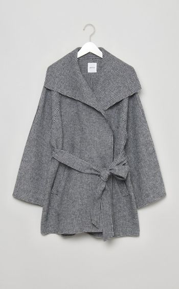 ビッグカラーミディ丈コート