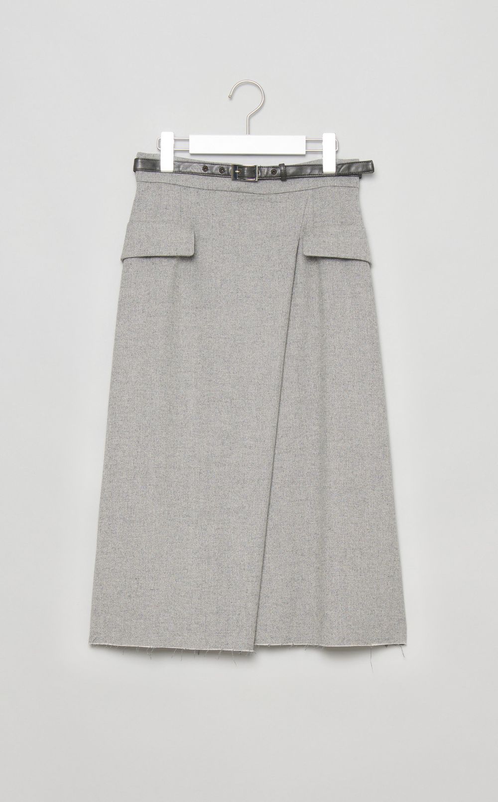 ツイードラップデザインスカート