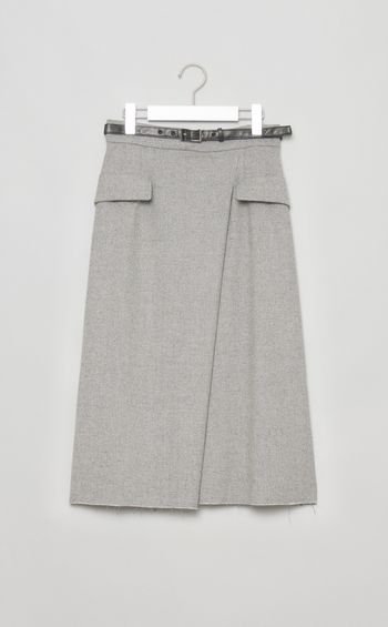 ツイードラップデザインスカート