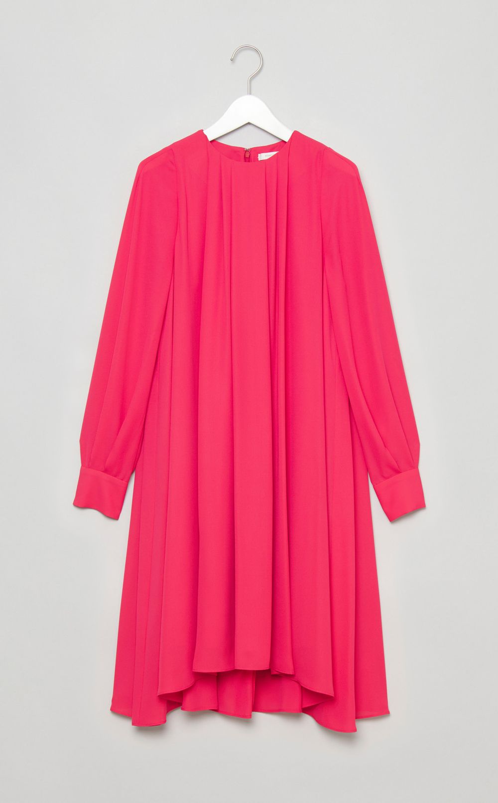 タックフレアジョーゼットワンピース