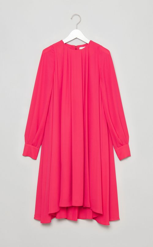 タックフレアジョーゼットワンピース