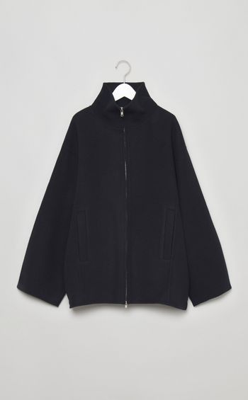 メルトンスタンドネックリバーブルゾン