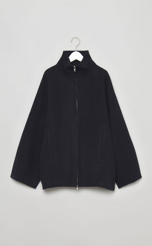 メルトンスタンドネックリバーブルゾン