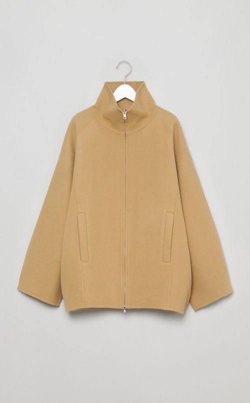 メルトンスタンドネックリバーブルゾン