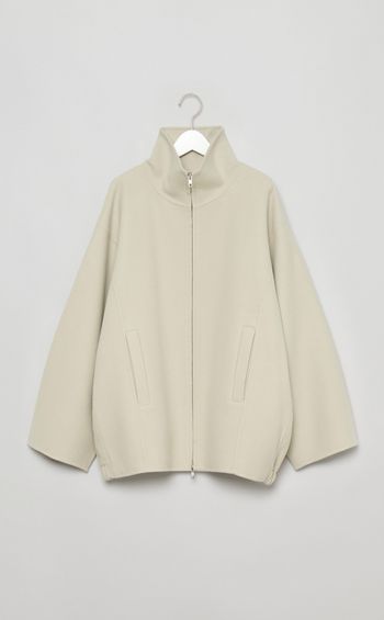 メルトンスタンドネックリバーブルゾン