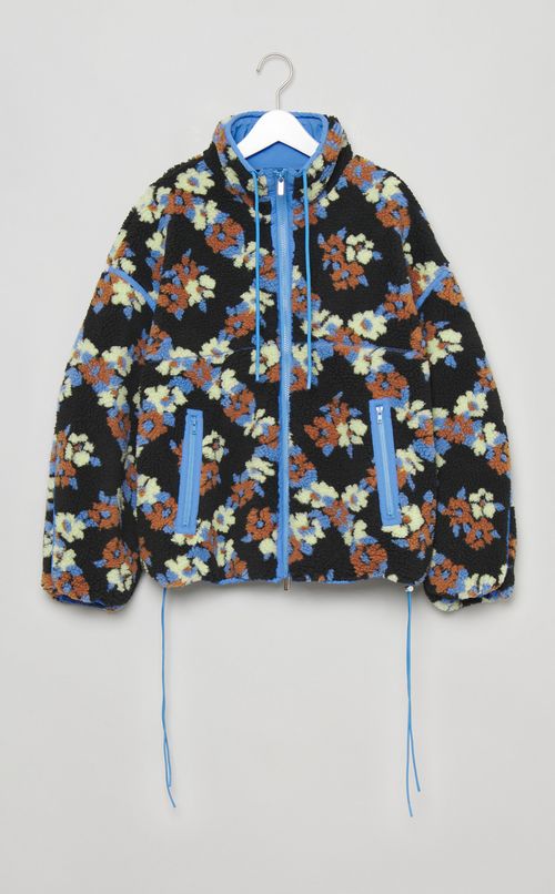 フラワーパターンボアブルゾン