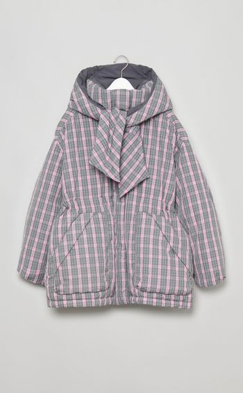 フーディリバーシブルダウンブルゾン