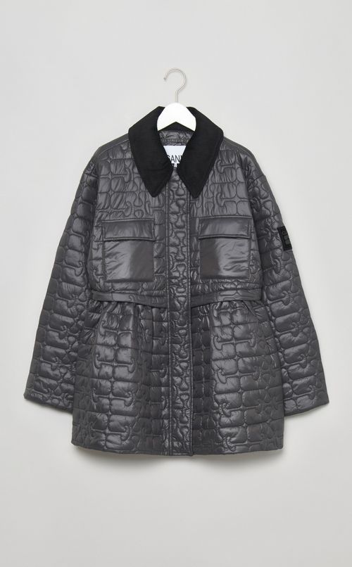 キルティングミディジャケット