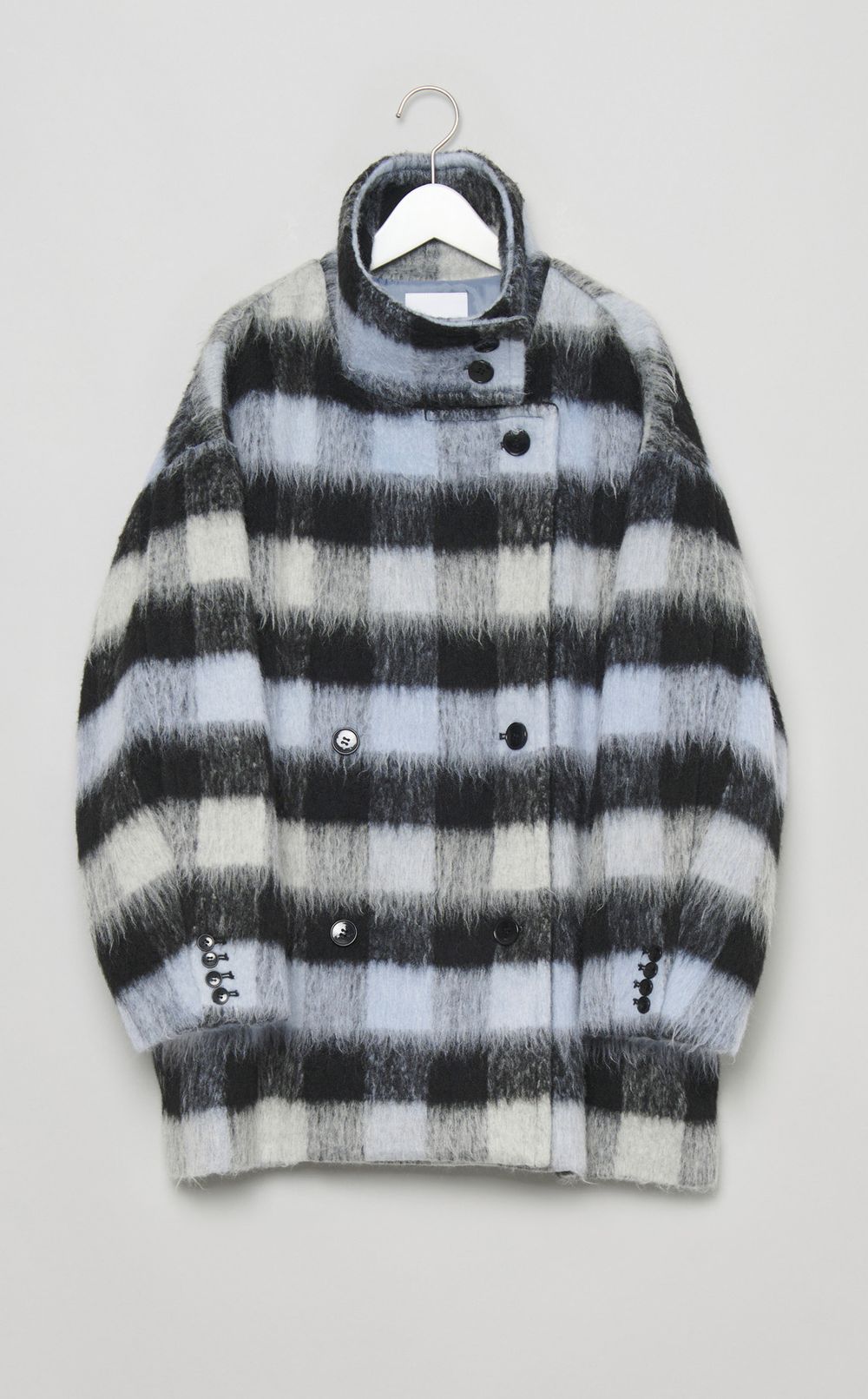 スタンドカラーショートコート