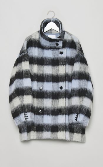 スタンドカラーショートコート