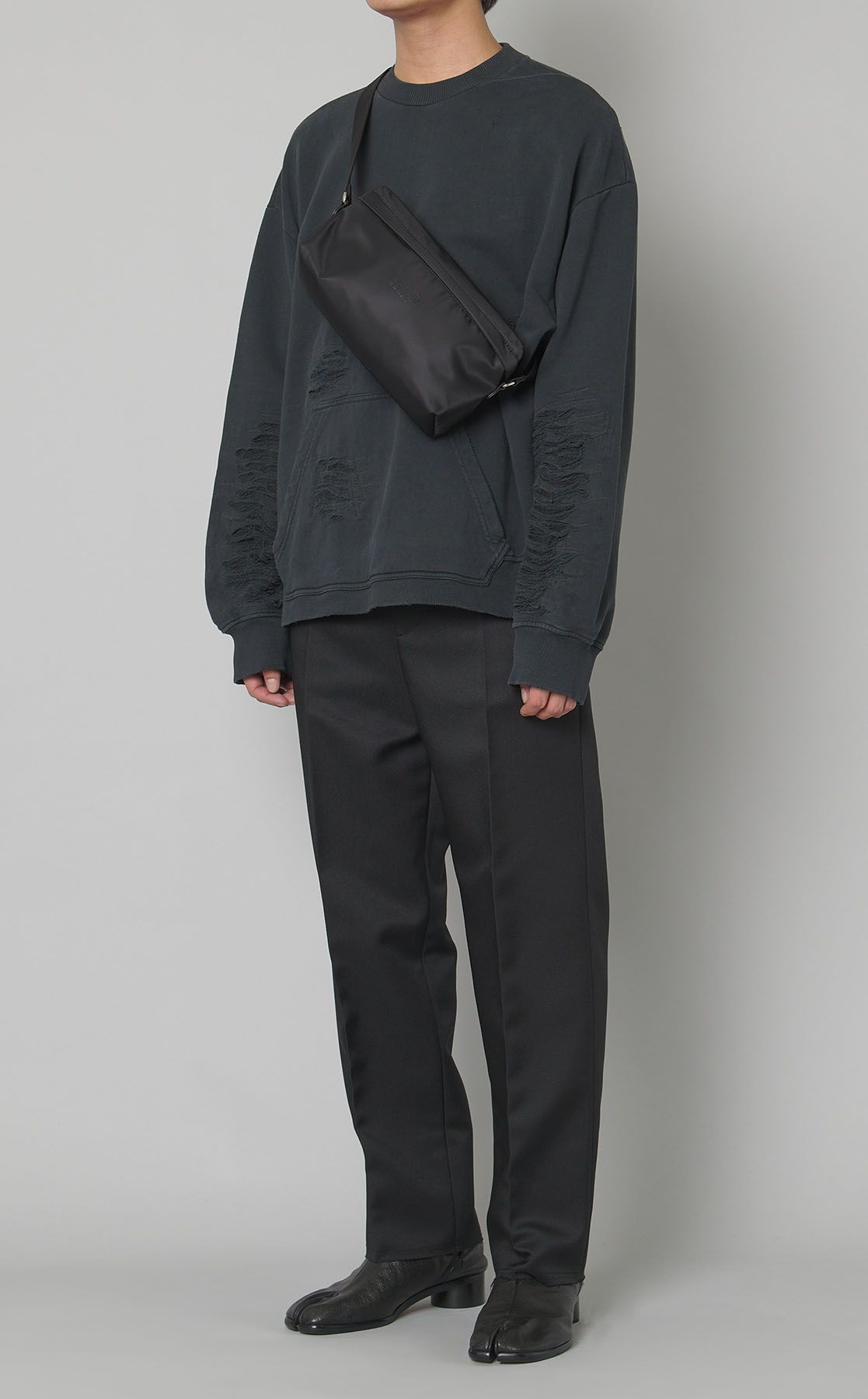 【STONE 】★送料関税込★サテンツイルトラウザーズ MM6 Maison Margiela|ジップポケットツイルトラウザー