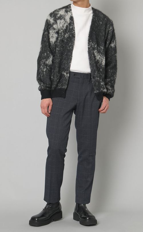 ブラッシュジャガードカーディガン