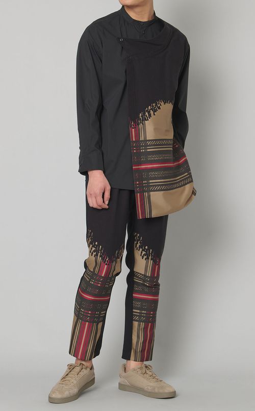 チェックジャカードパンツ