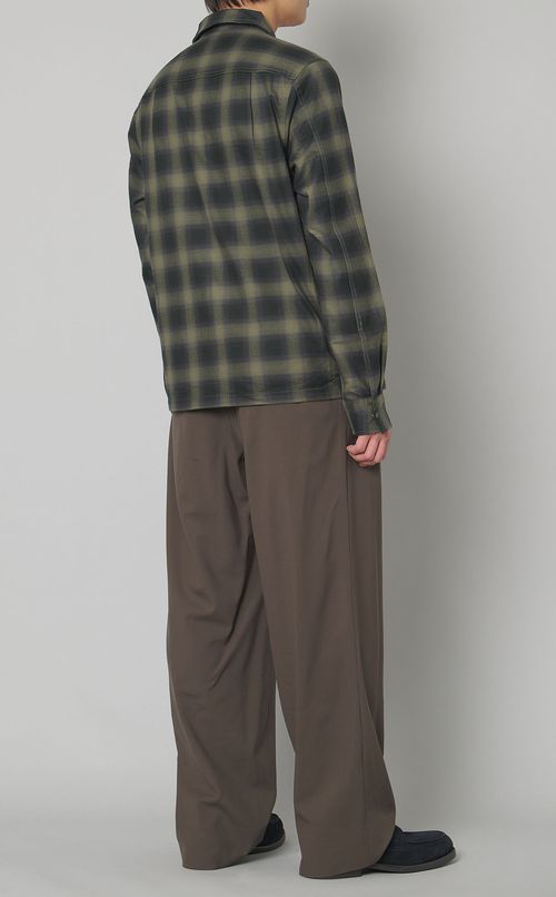 チェックオーバーシャツ