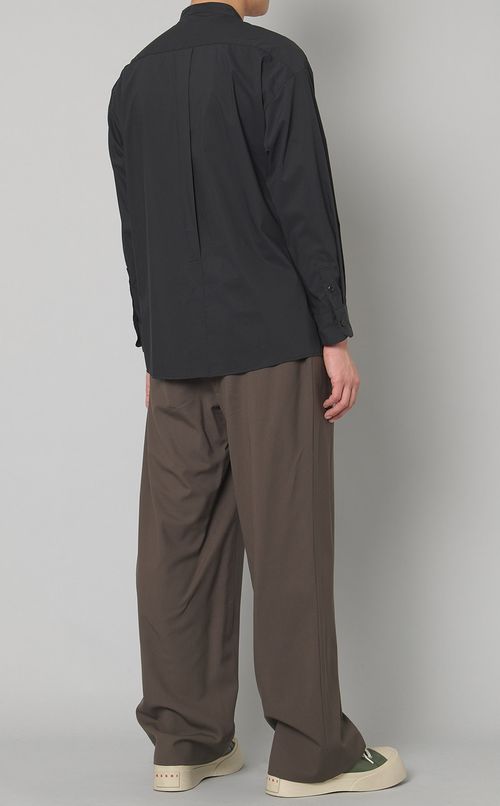 チェックジャカードダブルカラーシャツ