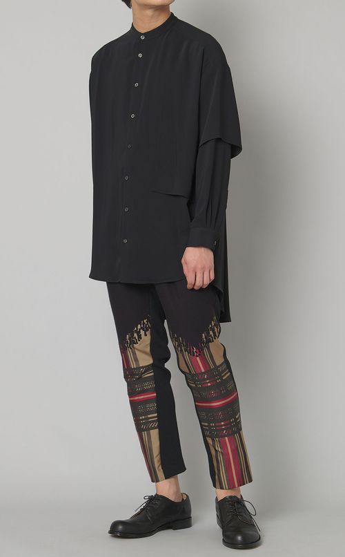 ビッグシルエットドレープシャツ