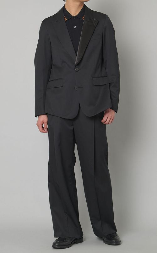 ピンタックバギートラウザー