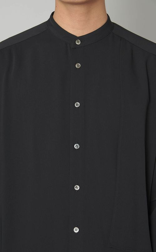 ビッグシルエットドレープシャツ