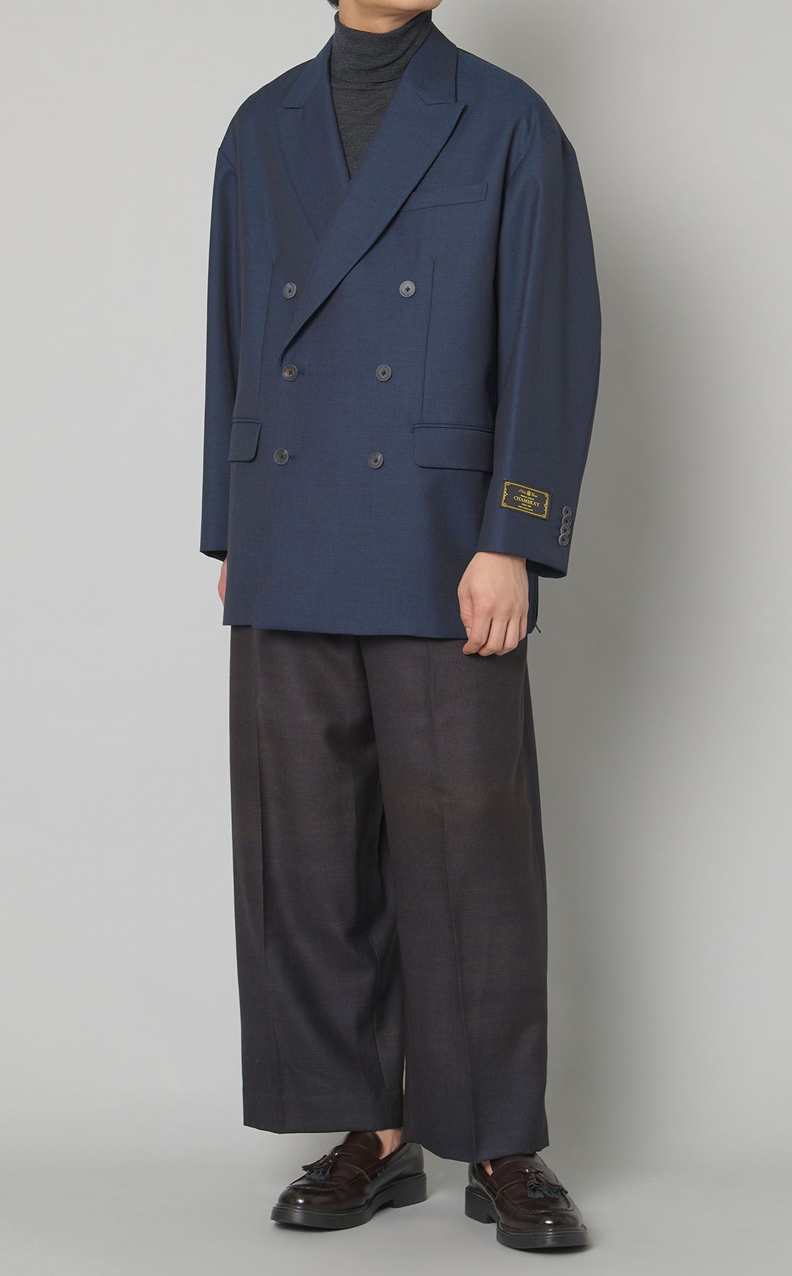 【古着】MAISON SPECIAL ダブルジャケット ブレザー MAISON SPECIAL｜シャンブレーウールダブルジャケット