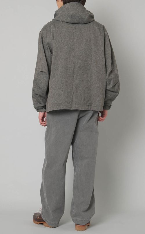 ツイードショートフードブルゾン