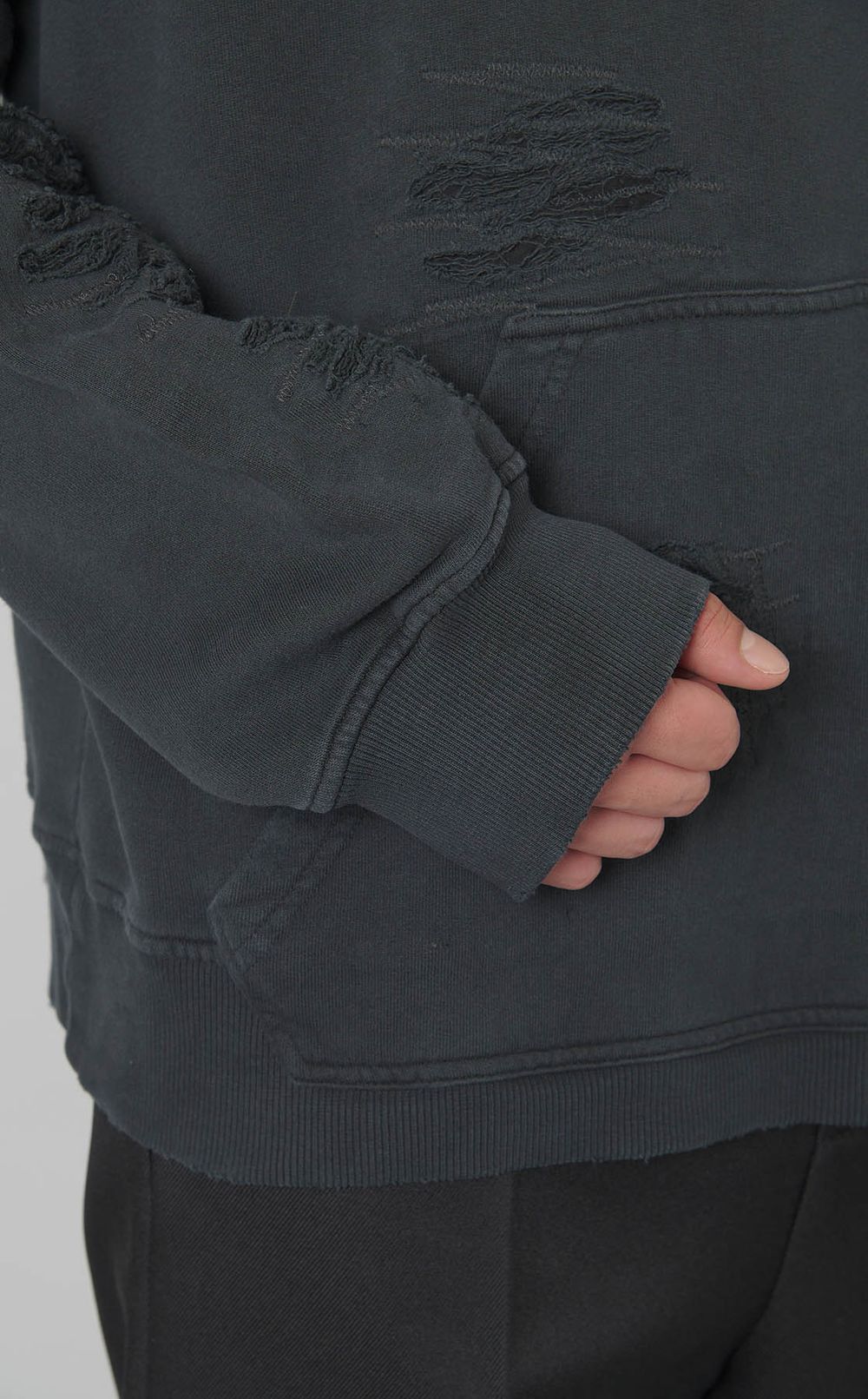 ブラッシュドクルーネックスウェット